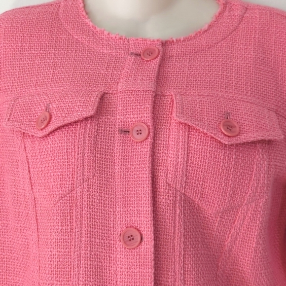 IRO Pink Felicity Tweed Jacket - Picture 7 of 16